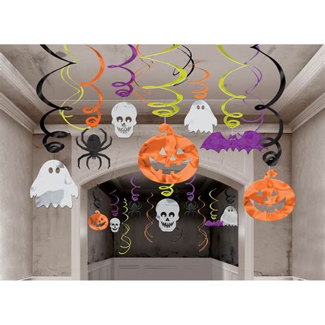 Amscan 679468 Decorating Hanging Swirl Halloween Party Set Funny
