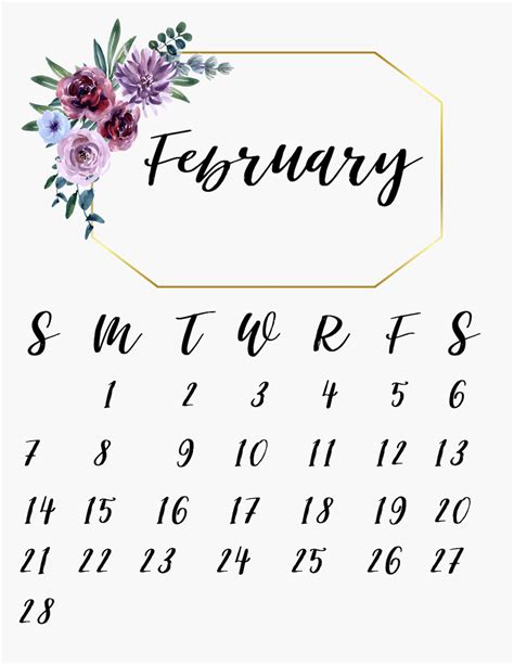 Floral Calendar Free Printable 2021 Originalmom