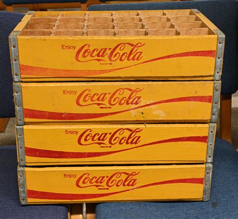 Lot Vintage Coca Cola Rare Wooden Bottle Crates