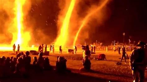 Burning Man Fire Tornados Youtube