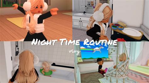 A Nighttime Routine In Our New House Roblox Bloxburg Youtube