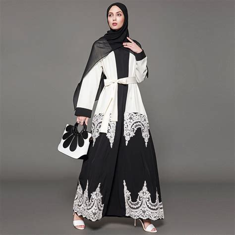 Elegant Muslim Abaya Dress Cardigan Robe Turkish Hijab Islamic Prayer