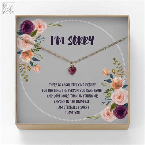 So i got a gift for you. Apology Gift • Tiny Fuchsia Heart Necklace • Apology Gift ...