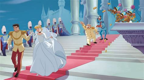 Wedding On Princess Cinderella And Prince Charming Cartoon