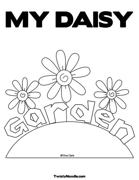 Daisy Flower Garden Coloring Pages Flower Coloring Page