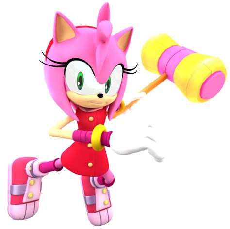 Sonic Boom New Amy Render By Nibrocrock On Deviantart Sonic Amy