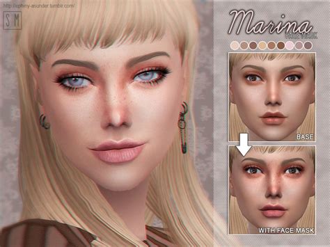 Screaming Mustards Marina Face Mask Sims 4 Sims Sims 4 Cc Skin