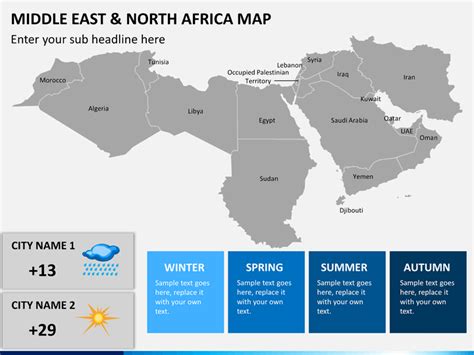 Middle East And North Africa Mena Map Powerpoint Sketchbubble