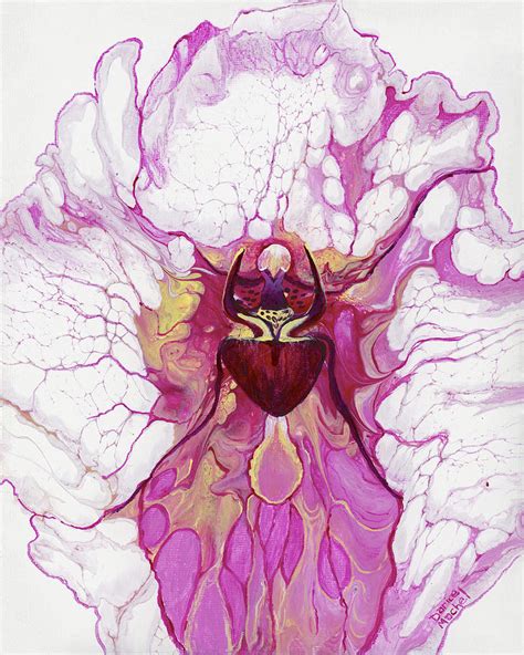 Magenta Orchid Painting By Darice Machel Mcguire
