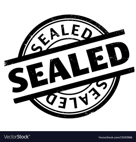 Sealed Rubber Stamp Royalty Free Vector Image Vectorstock