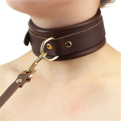 Soft Padded Leather Bondage Collar And Leash For Pony Play Etsy