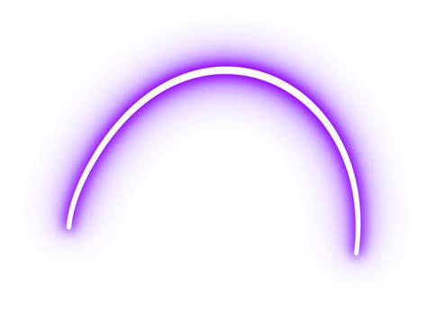 Effect Glowing Neon Curved Line 24683983 Png