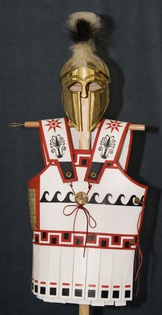 Replica Ancient Greek Armour And Helmet