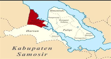 Map Of Samosir Regency Source Uacid 2018