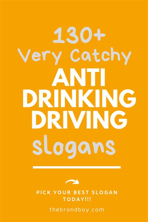 800 Catchy Anti Drinking And Driving Slogans Generator Guide