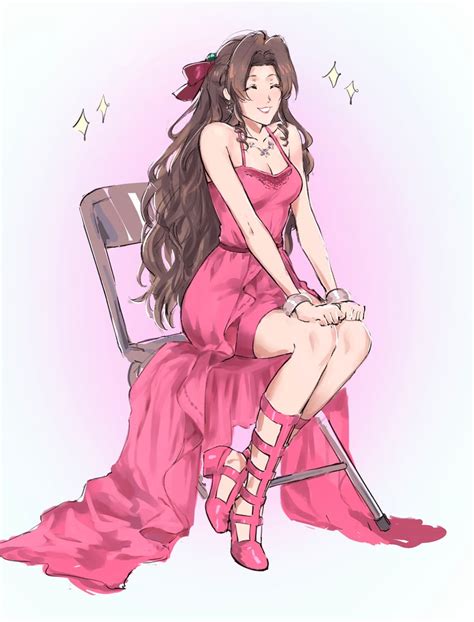 Aerith Gainsborough Final Fantasy And More Drawn By Kivavis Danbooru