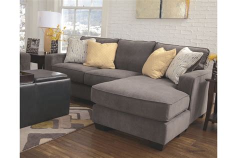 Ashley Furniture Grey Couch With Chaise Marble Contemporary Sectional
