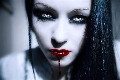 Diy Frame Dark Horror Fantasy Gothic Vampire Women Face Blood Cloth