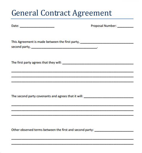 Contract Agreement 7 Free Pdf Doc Download