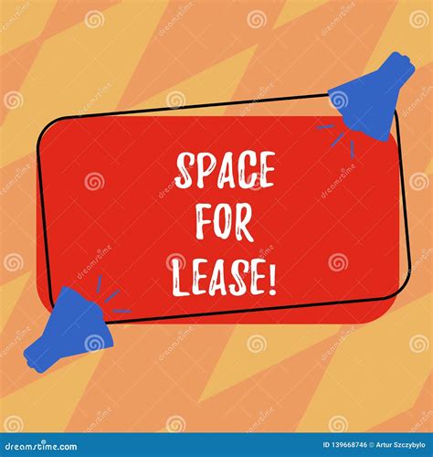 Text Sign Showing Space for Lease. Conceptual Photo Available Location