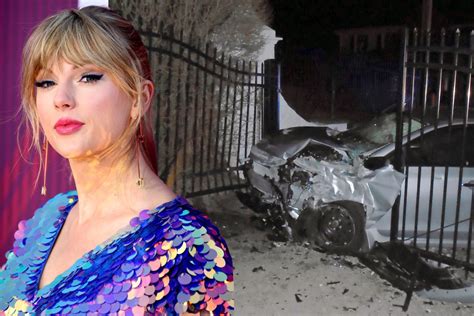Taylor Swift Has Cheeky Response After Car Crashes Into Gate Of Her