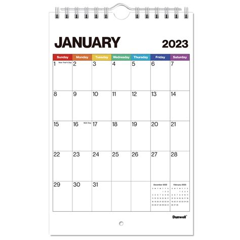 Buy Dunwell Mini Wall 2022 2023 Colorful 55x85 Small Notepad