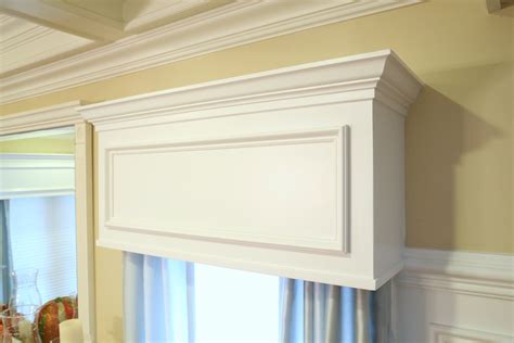 Custom White Window Cornices With Crown Molding By Scanek Co