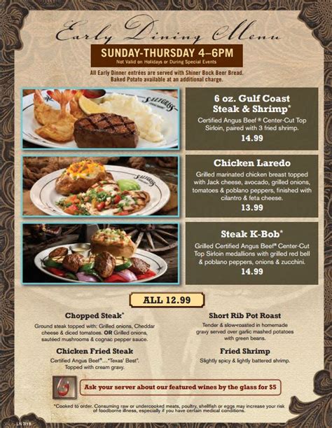 Menu items and prices are subject to change without prior notice. Laughlin Buzz: Review: Saltgrass Steakhouse at the Golden ...
