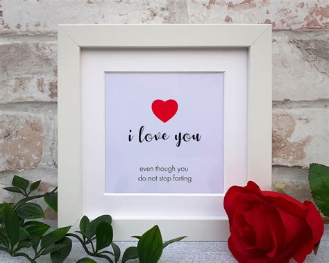 I Love You T Valentines T Personlised Love Quote Etsy