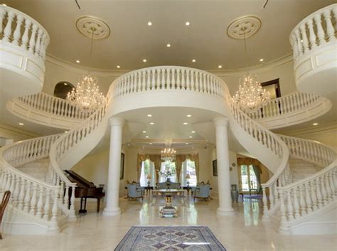 Beautiful Double Curved Staircases In Texas Luxury Staircase Luxury