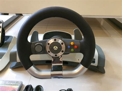Xbox 360 Steering Wheel Video Gaming Gaming Accessories Controllers