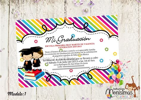 Textos Para Invitaciones De Graduacion De Primaria Graphic Creations