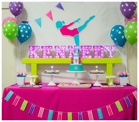 Gymnastics Birthday Party Ideas