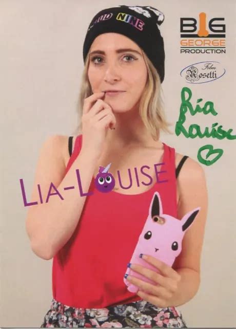 Lia Louise Autogrammkarte Original Signiert Eur 150 Picclick De