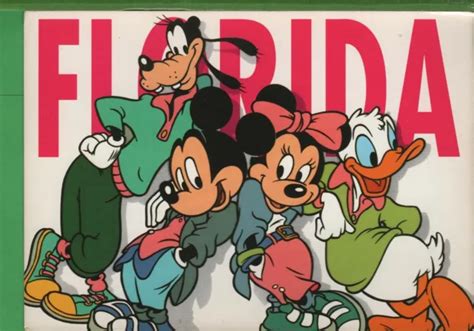 Vintage Disney Postcard Cartoon Mickey Mouse Minnie Donald Goofy