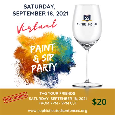 Virtual Paint And Sip Fundraiser