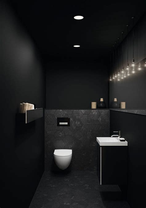 Toilettes 27 Conseils Pour Adopter Le Noir Dans Les Wc Idée