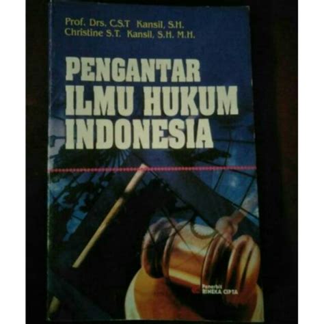 Jual Buku Pengantar Ilmu Hukum Indonesia By C S T Kansil Shopee