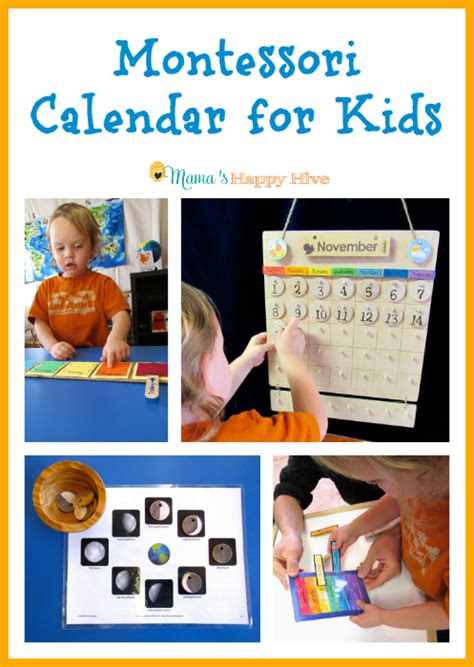Montessori Calendar For Kids Mamas Happy Hive