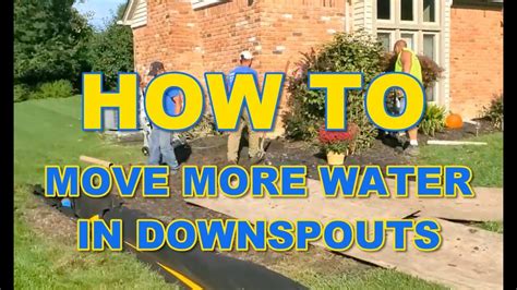 How To Move More Water In Your Underground Downspout System Youtube