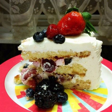 The berry sauce goes underneath the icing in between the layers, and then the berries themselves go on top of the icing. Berry Chantilly Cake: Creamy, Dreamy and Totally on Sale ...