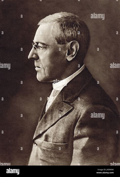 Us President Woodrow Wilson Led The United States During World War I