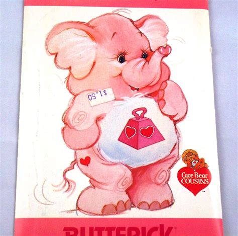 Items Similar To Vintage Pattern Lotsa Heart Elephant Care Bear