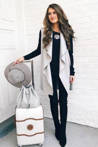 30 fall travel outfit ideas from girls who are always on the go fall travel outfit fashion