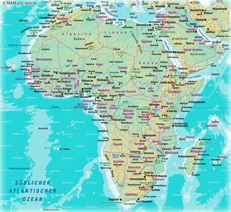 Afrika Karte Deutsch