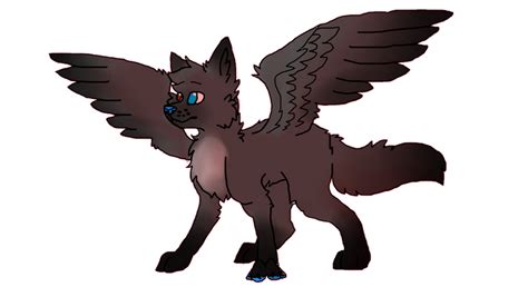 Winged Wolf By Oakthefluffy On Deviantart