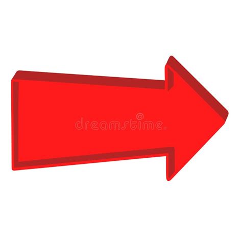 Red Arrow Pointing Right Stock Illustrations 1282 Red Arrow Pointing