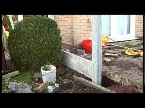 How to erect a garden fence. How to erect a fence, garden project - YouTube