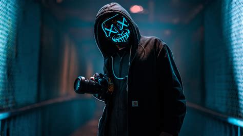 Purge Led Mask Wallpapers Wallpaper Cave