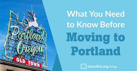 10 Things You Need To Know Before Moving To Portland Oregon Macs List